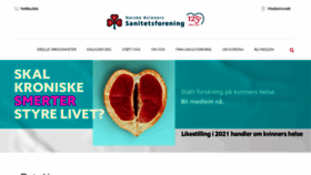 What Sanitetskvinnene.no website looked like in 2021 (2 years ago)