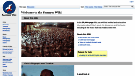 What Sannyas.wiki website looked like in 2021 (2 years ago)