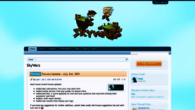 What Skywars.com website looked like in 2021 (2 years ago)