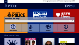What Southyorks.police.uk website looked like in 2021 (2 years ago)
