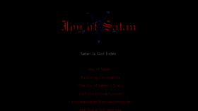 What Satanisgod.org website looked like in 2021 (2 years ago)