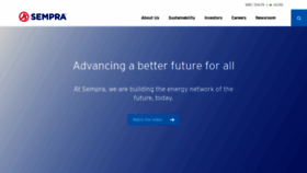 What Sempra.com website looked like in 2021 (2 years ago)