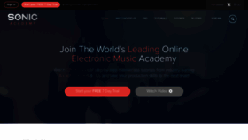 What Sonicacademy.com website looked like in 2021 (2 years ago)