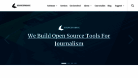 What Sourcefabric.org website looked like in 2021 (2 years ago)