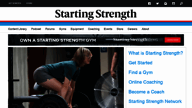 What Startingstrength.com website looked like in 2021 (2 years ago)