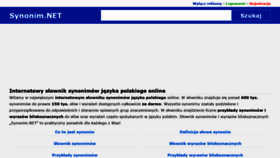 What Synonim.net website looked like in 2021 (4 years ago)