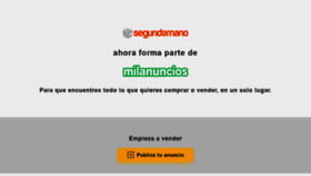 What Segundamano.es website looked like in 2021 (2 years ago)