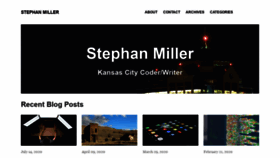 What Stephanmiller.com website looked like in 2021 (2 years ago)