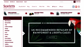 What Scarlettsparrotessentials.co.uk website looked like in 2021 (2 years ago)