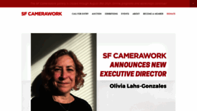 What Sfcamerawork.org website looked like in 2021 (2 years ago)