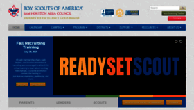 What Samhoustonbsa.org website looked like in 2021 (2 years ago)