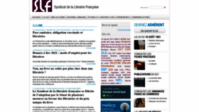 What Syndicat-librairie.fr website looked like in 2021 (2 years ago)