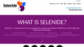 What Selenide.org website looked like in 2021 (2 years ago)