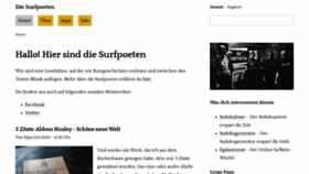 What Surfpoeten.de website looked like in 2021 (2 years ago)