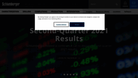 What Schlumberger.com website looked like in 2021 (4 years ago)