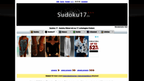 What Sudoku17.de website looked like in 2021 (2 years ago)