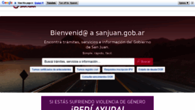 What Sanjuan.gov.ar website looked like in 2021 (2 years ago)