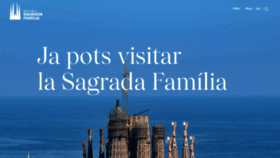 What Sagradafamilia.org website looked like in 2021 (2 years ago)