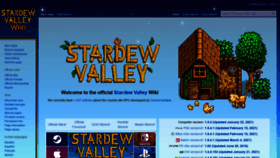 What Stardewvalleywiki.com website looked like in 2021 (2 years ago)
