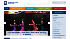 What Senec.sk website looked like in 2021 (2 years ago)