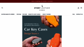 What Storyleather.com website looked like in 2021 (2 years ago)
