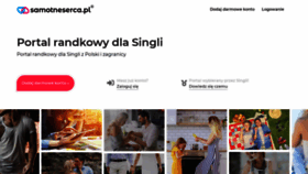 What Samotneserca.pl website looked like in 2021 (2 years ago)