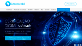 What Sitecontabil.com.br website looked like in 2021 (2 years ago)
