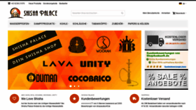 What Shisha-palace.at website looked like in 2021 (2 years ago)