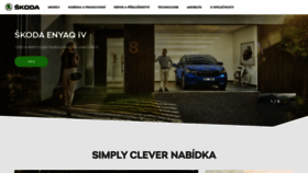 What Skoda-auto.cz website looked like in 2021 (2 years ago)