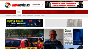 What Showdenoticias.com.br website looked like in 2021 (2 years ago)
