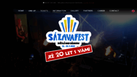 What Sazavafest.cz website looked like in 2021 (2 years ago)