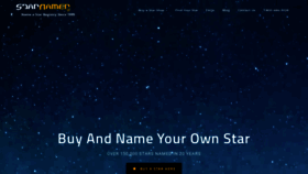 What Starnamer.com website looked like in 2021 (2 years ago)