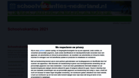 What Schoolvakanties-nederland.nl website looked like in 2021 (2 years ago)