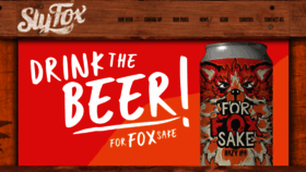 What Slyfoxbeer.com website looked like in 2021 (3 years ago)