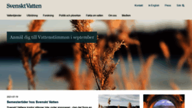 What Svensktvatten.se website looked like in 2021 (2 years ago)