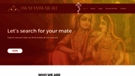 What Swayamwar4u.com website looked like in 2021 (2 years ago)