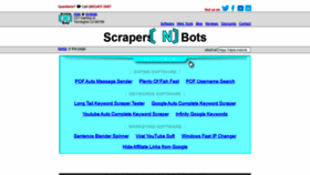 What Scrapersnbots.com website looked like in 2021 (2 years ago)