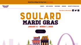 What Stlmardigras.org website looked like in 2021 (3 years ago)
