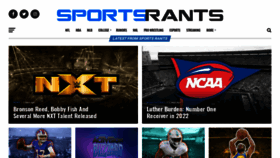 What Sportsrants.com website looked like in 2021 (2 years ago)