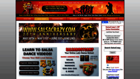 What Salsacrazy.com website looked like in 2021 (2 years ago)