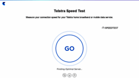 What Speedtest.telstra.com website looked like in 2021 (2 years ago)