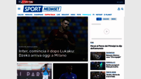 What Sportmediaset.it website looked like in 2021 (4 years ago)