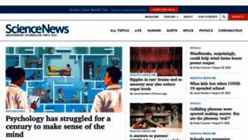 What Sciencenews.org website looked like in 2021 (2 years ago)