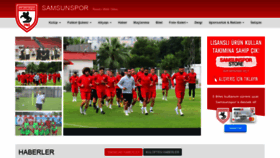 What Samsunspor.org.tr website looked like in 2021 (2 years ago)