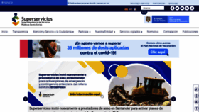 What Superservicios.gov.co website looked like in 2021 (2 years ago)