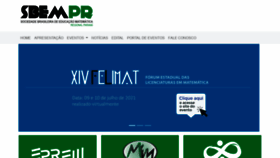 What Sbemparana.com.br website looked like in 2021 (5 years ago)
