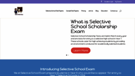 What Selectiveschoolexam.com website looked like in 2021 (2 years ago)