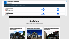 What Simbahan.net website looked like in 2021 (2 years ago)