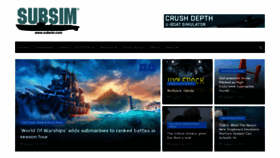 What Subsim.com website looked like in 2021 (2 years ago)