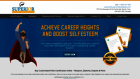What Superiorfakedegrees.com website looked like in 2021 (2 years ago)